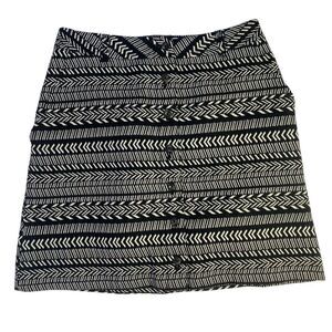 Maeve Black & White Geometric Button-Front Skirt – Anthropologie Boho Chic